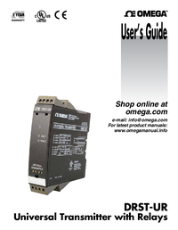 Thumbnail of document Manual - DRST-UR DIN Rail Universal Programmable Signal Conditioner w/Relay Output